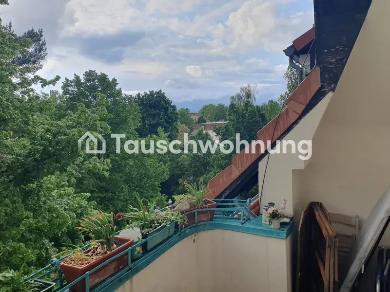 Tauschwohnung: 4Z. Dachgeschoss+Balkon im Grünen vs 2Z.-Kiezwhng mit Balkon — photo 1